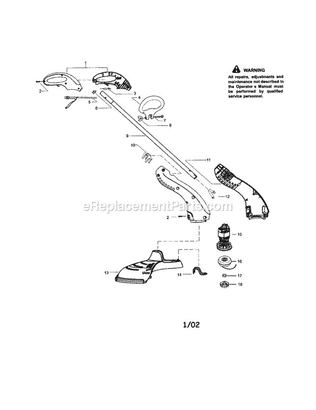 Craftsman 358745250 Trimmer Page A Diagram