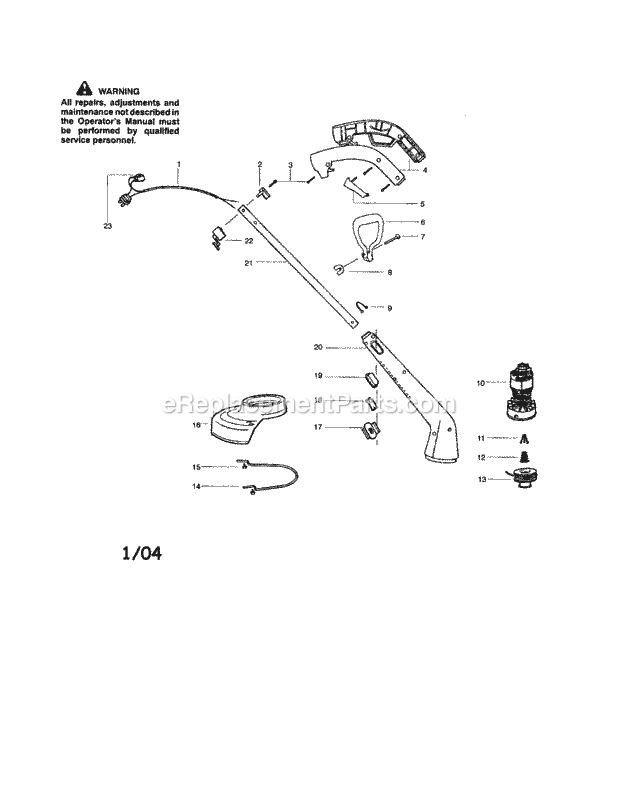 Craftsman 358745290 Trimmer Page A Diagram