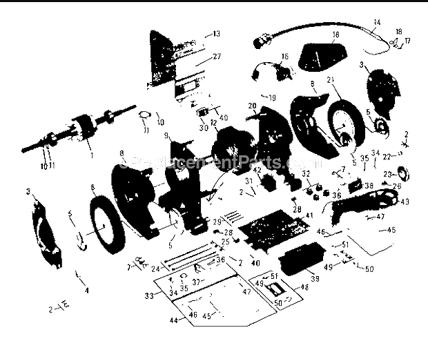 Craftsman 39719430 1/2 H.P. Grinder Page A Diagram