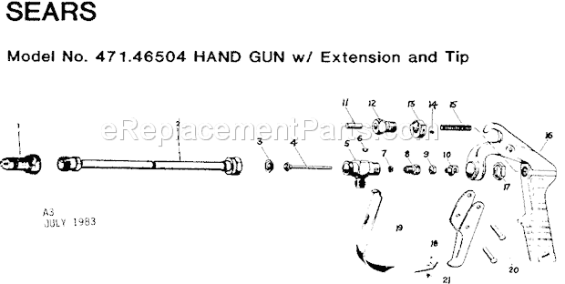 Craftsman 47146504 Hand Gun W Page A Diagram