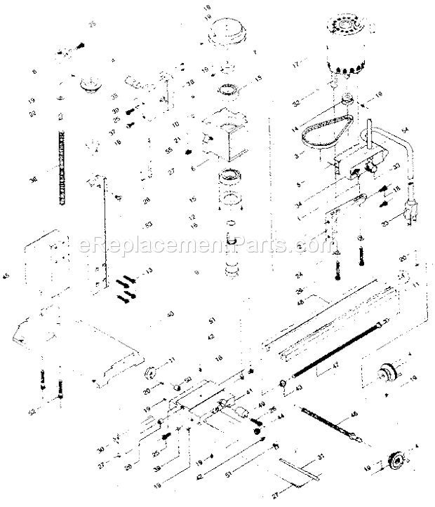 Craftsman 527214110 Vertical Mill Unit Parts Diagram