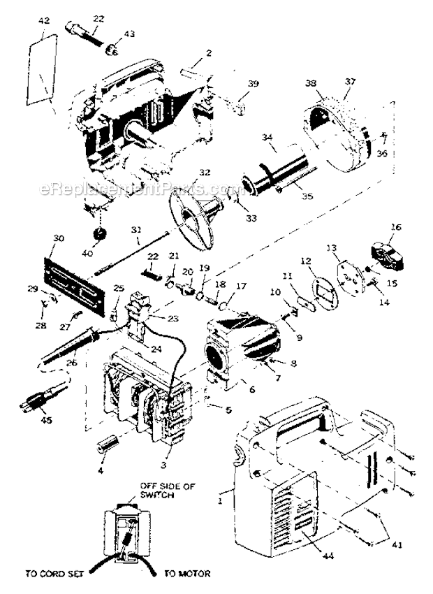 Craftsman 900-15054 Compressor/Inflator/Spray Gun Compressor Diagram