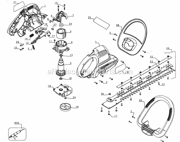 Craftsman 90079973 Hedge Trimmer Page A Diagram