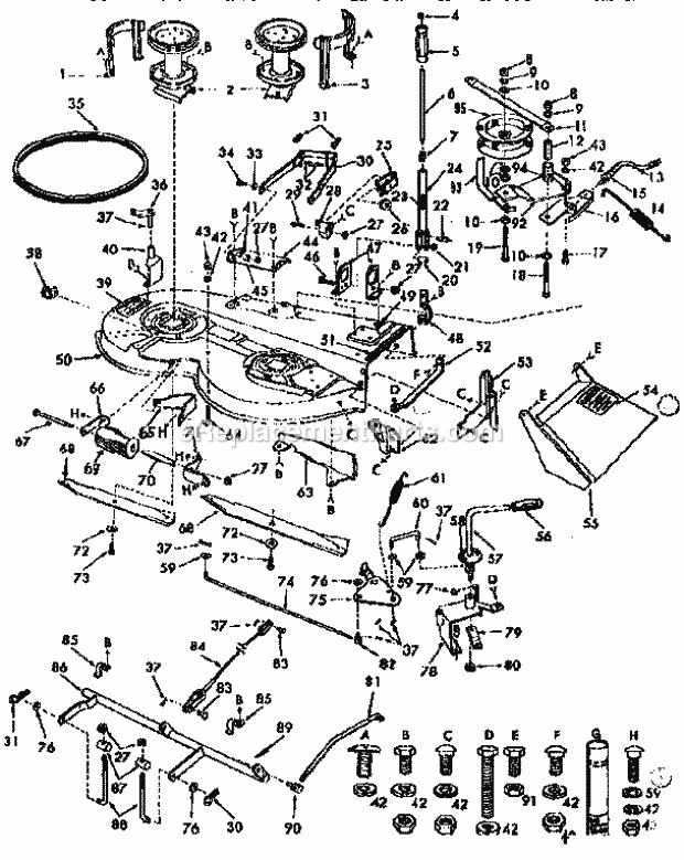 Craftsman 917251011 Lawn Mower Page A Diagram