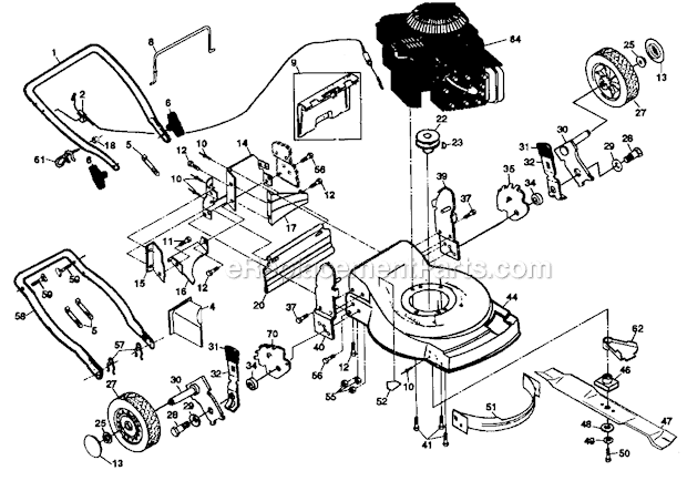 Craftsman 917377522 Rotary Mower Page A Diagram