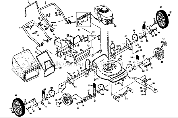 Craftsman 917386152 Rotary Lawn Mower Page A Diagram
