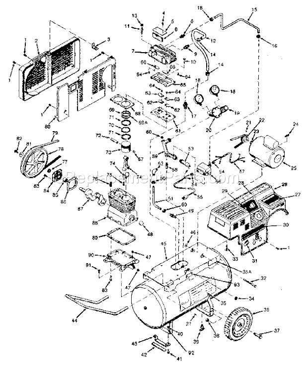 Craftsman 919178410 Air Compressor Page A Diagram