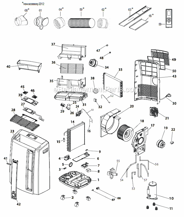 Delonghi Pacan125hpec Parts List And Diagram