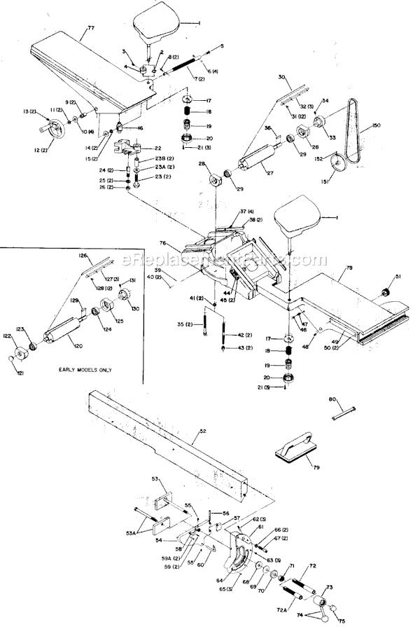 Delta 37-220 Type 1 6" Jointer Page A Diagram