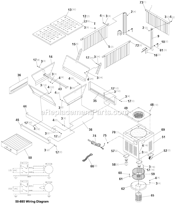 Delta 50-885 TYPE 1  Air Collector Dust Management Page A Diagram