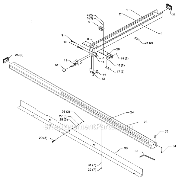 Biesemeyer 78-920 Type 1 Fence Page A Diagram