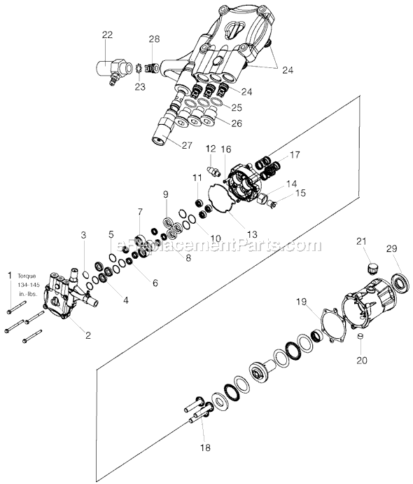 DeVilbiss 2227CWB Type 1 Industrial Gas Pressure Washer Page A Diagram