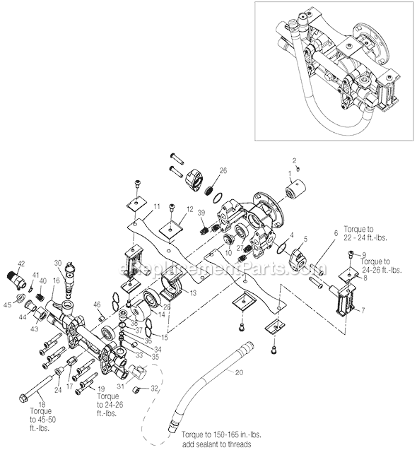 DeVilbiss PWH2500K Type 0 Gas Pressure Washer Page A Diagram