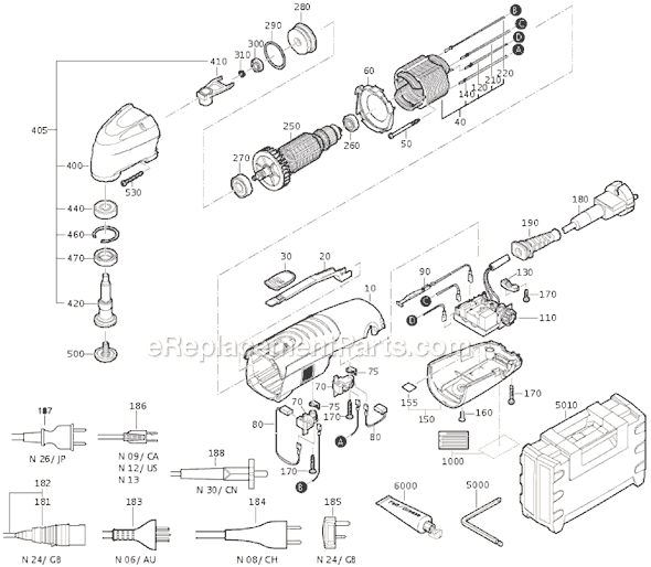 Fein FMM250 (72293612360) MultiMaster Page A Diagram