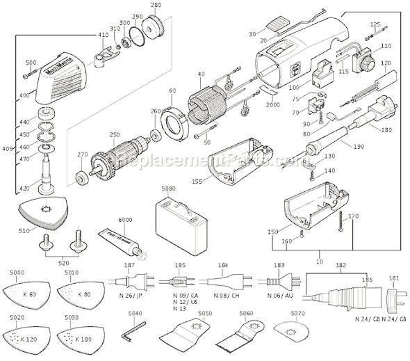 Fein MSXE636II (72292713368) MultiMaster Page A Diagram