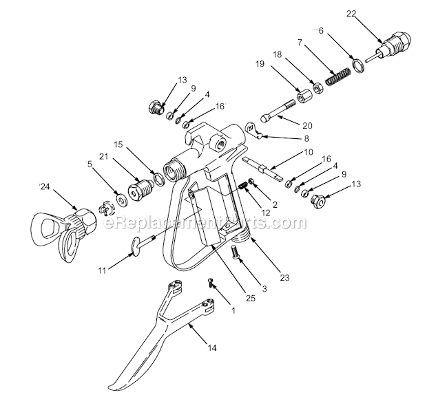 Graco 207-300 (Series J) Hydra Mastic Spray Gun Page A Diagram