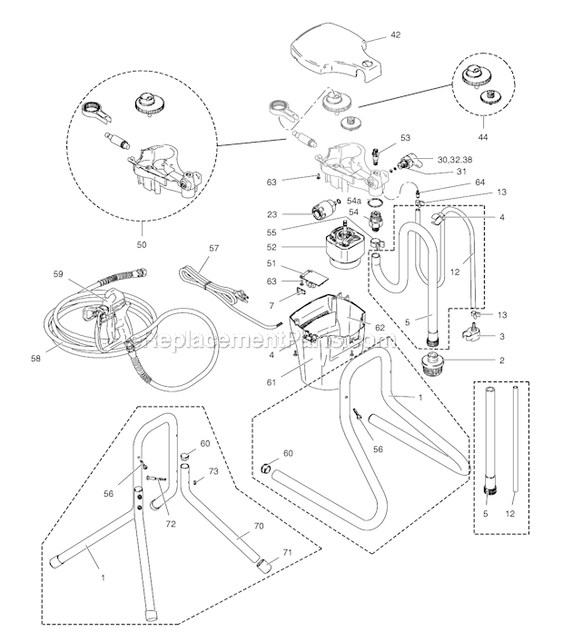 Graco 232735 (DX) Airless Sprayer Page A Diagram