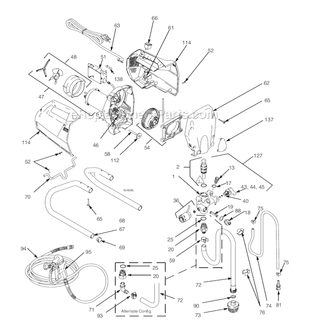 Graco 232740 (XR5) Airless Sprayer Series A, B, C, D Page A Diagram