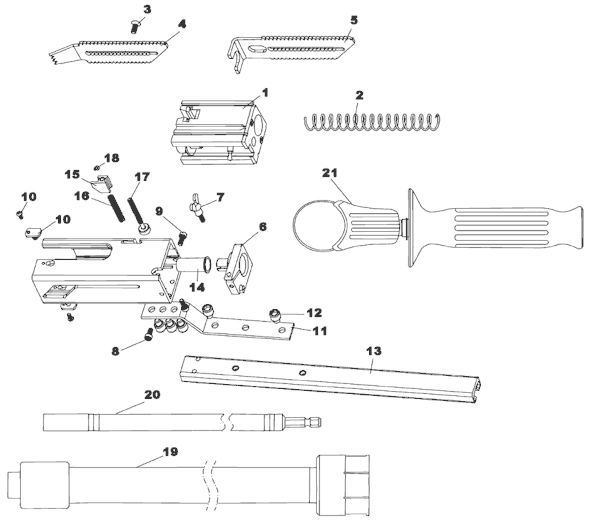 Metabo HPT (Hitachi) W6VB3SD 2,600 RPM SuperDrive Collated Screw System Page A Diagram