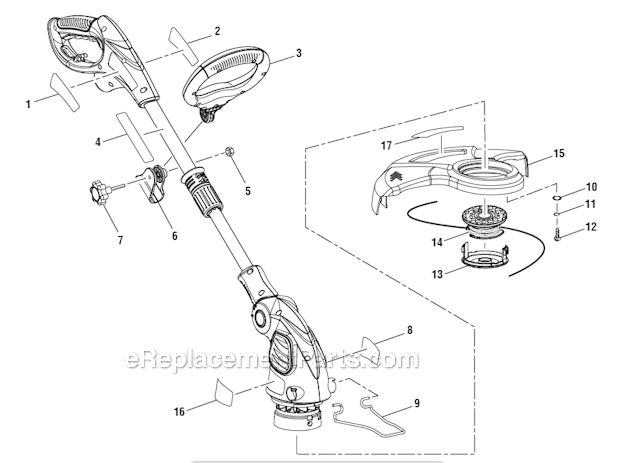 Homelite UT-41120 String Trimmer Page A Diagram