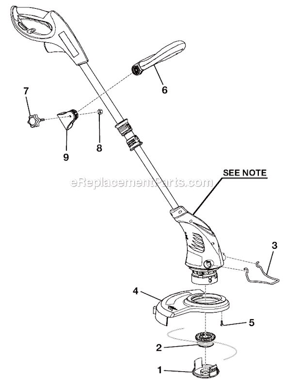 Homelite UT41110 String Trimmer Page A Diagram