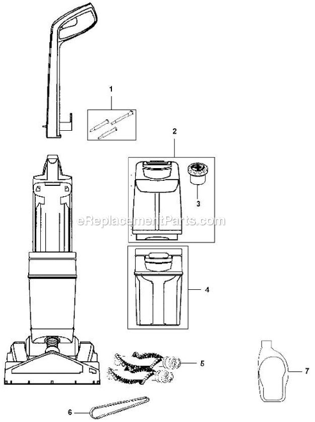 Hoover FH50900 Carpet Washer - Dual Power Page A Diagram