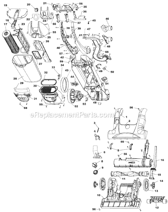 Hoover U5265-900 Empower Vacuum Page A Diagram