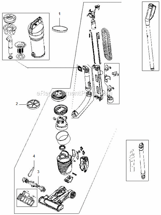 Hoover UH72420 Air Sprint Page A Diagram
