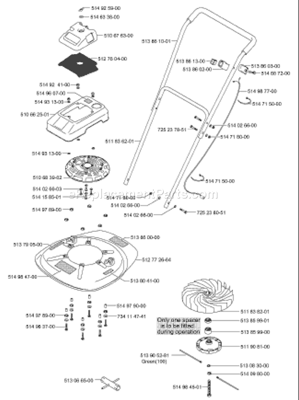 Husqvarna HVT 40 (2002-04) Hedge Trimmer Page A Diagram