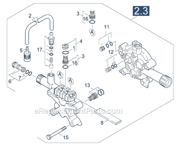 Karcher K 2400 HH Parts List and Diagram - (1.194-301.0