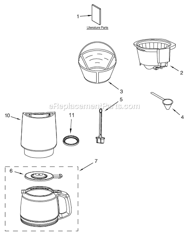 KitchenAid KCM1402 (Series) 14-Cup Coffee Maker Page A Diagram