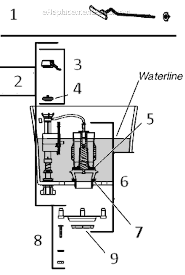 Kohler K-3948-RZ Wellworth Elongated 1.28 Gpf Toilet, 14