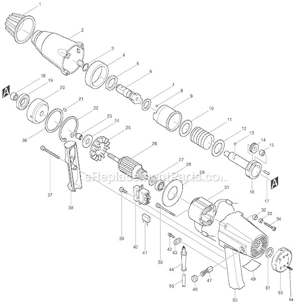 Makita 6906 Impact Wrench Page A Diagram