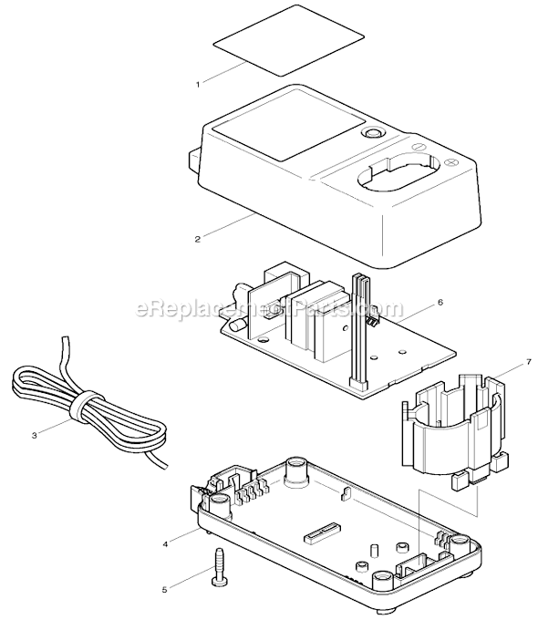 Makita DC1470 7.2V-12V NiCd 1 Hr Battery Charger Page A Diagram