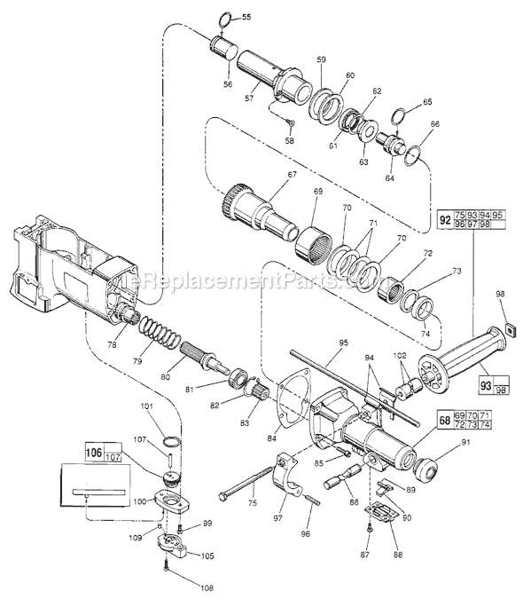 Milwaukee 5347 (SER 688-104094) 1-1/2" Rotary Hammer Page A Diagram