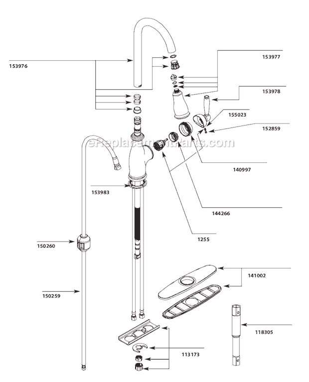 Moen 7185C Kitchen Sink Faucet Page A Diagram