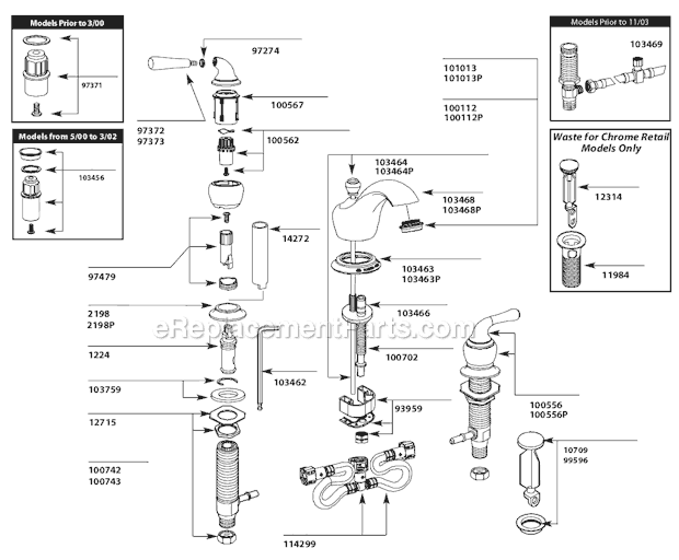 Moen T4570CP Bathroom Faucet Page A Diagram