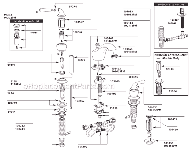 Moen T4570PMC Bathroom Faucet Page A Diagram
