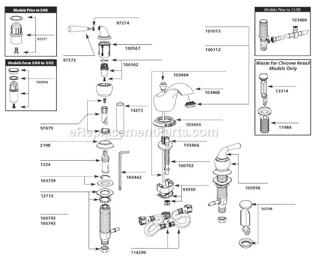 Moen T4570 Bathroom Faucet Page A Diagram