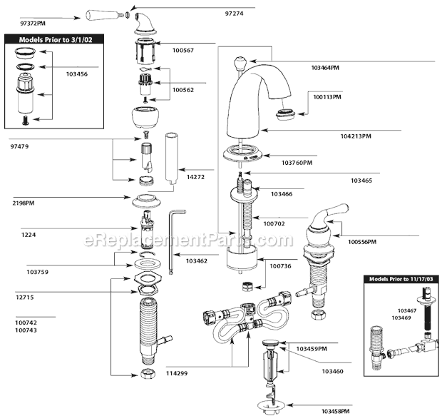 Moen T4572PM Bathroom Faucet Page A Diagram
