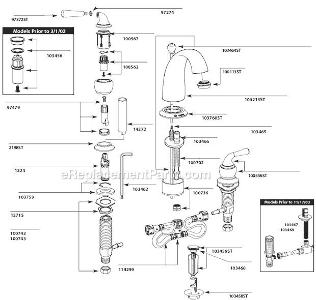 Moen T4572ST Bathroom Faucet Page A Diagram