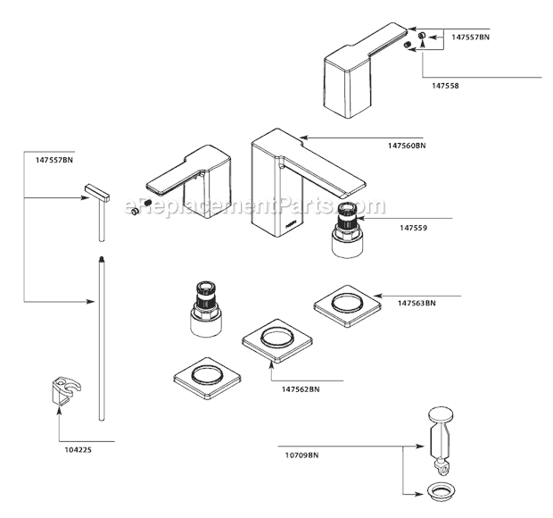 Moen TS6720BN Bathroom Faucet Page A Diagram