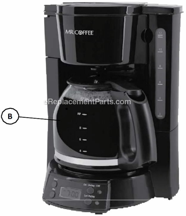Mr. Coffee BVMC-EVX23 Coffee Maker Page A Diagram