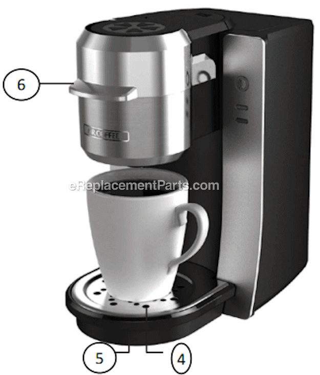 Mr. Coffee BVMC-KG2B Coffee Maker Page A Diagram