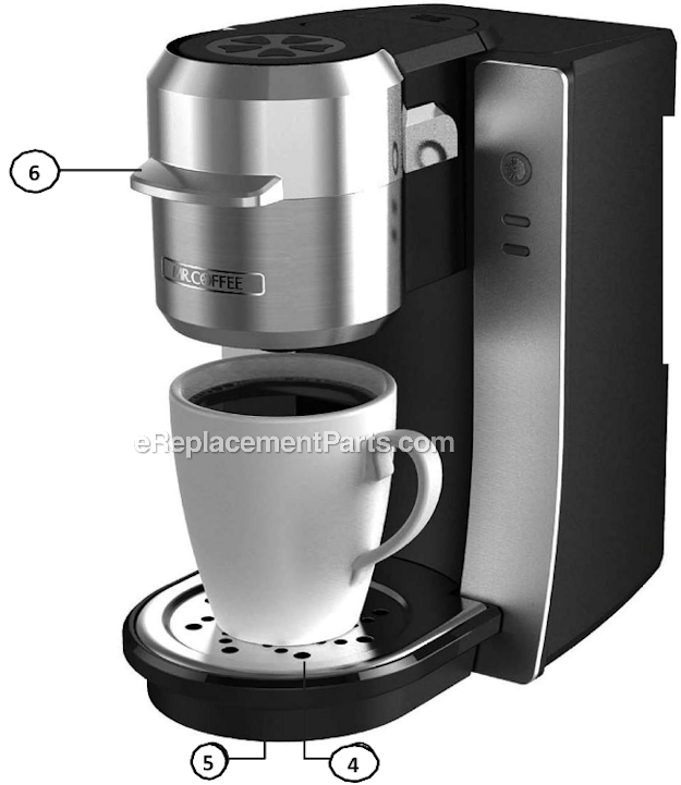 Mr. Coffee BVMC-KG2 Coffee Maker Page A Diagram