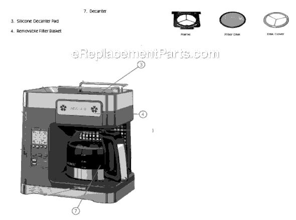 Mr. Coffee MRX35 Coffee Maker Page A Diagram