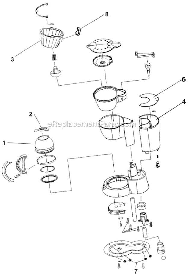 Mr. Coffee SPX4 Coffee Maker Page A Diagram