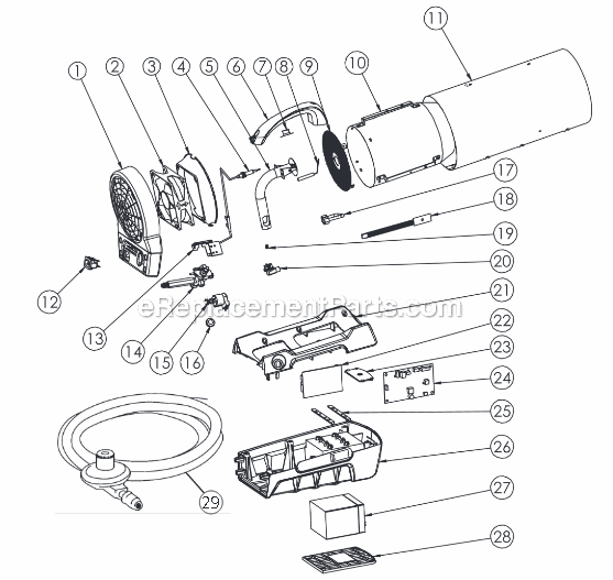 Mr  Heater Mh35clp Parts List And Diagram