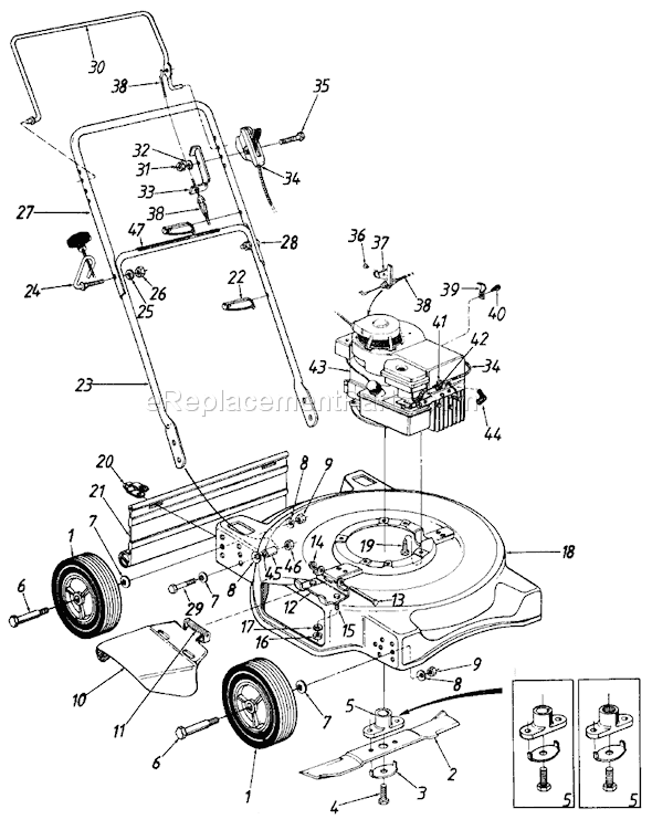 MTD 118-052R000 (1988) Lawn Mower Page A Diagram