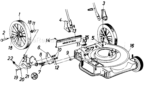 MTD 118-506C000 (1988) Lawn Mower Page A Diagram